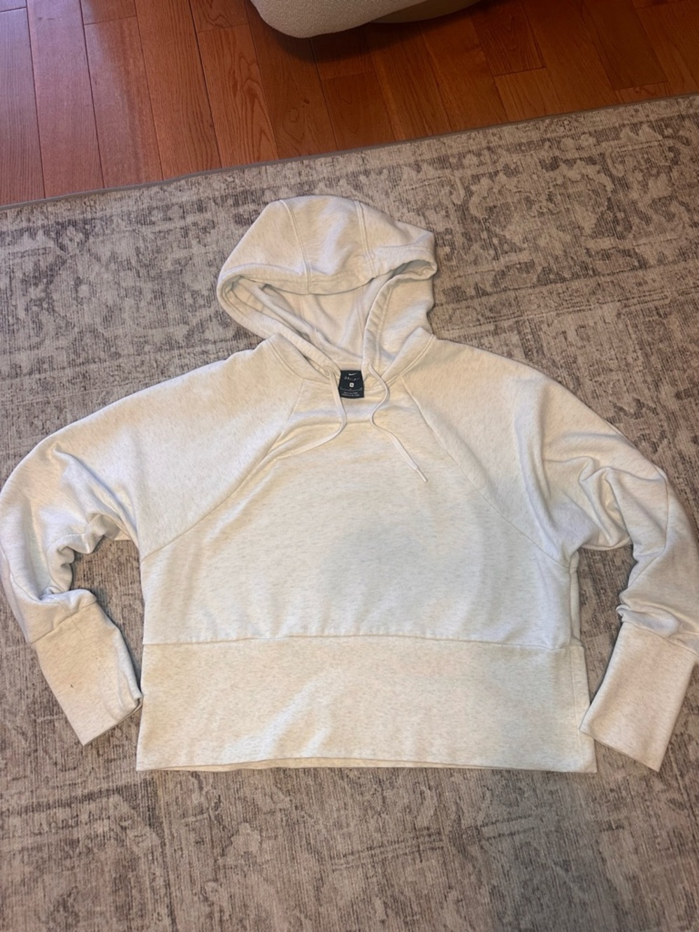 Nike Women's Cream Hooded Pullover Sweatshirt - Picture 1 of 4
